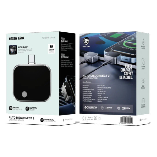 قطع کننده شارژر گوشی موبایل گرین لاین مدل 2 AUTO DISCONNECT